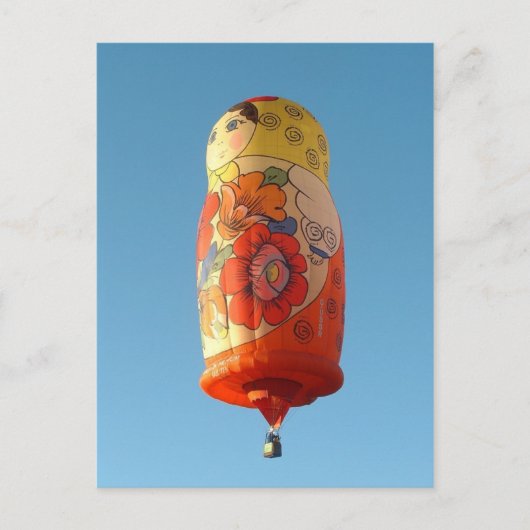 ballon Matroesjka Briefkaart (Voorkant)