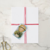  ballon met Mistletoe en Holly Cadeaulabel (Met Touw)