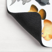 Ballon Mollies Tropical Fish Mousepad Muismat (Hoek)
