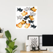 Ballon Mollies Tropical Fish Print (Thuiskantoor)