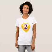 Ballon nummer 2 t-shirt (Voorkant volledig)