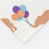Ballon Olifant Fleece Deken (Hoek)