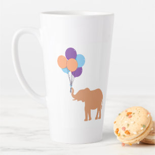 Ballon Olifant Latte Mok