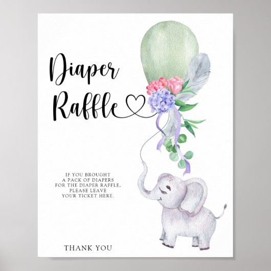 Ballon & Olifant luierspel poster (Voorkant)