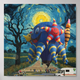 Ballon op het lanceerplatform acryl fototegel