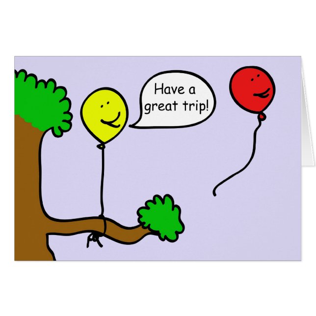 Ballon op reis (Voorkant Horizontaal)