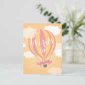 Ballon Oranje Woorden van advies Briefkaart mama (Staand voorkant)