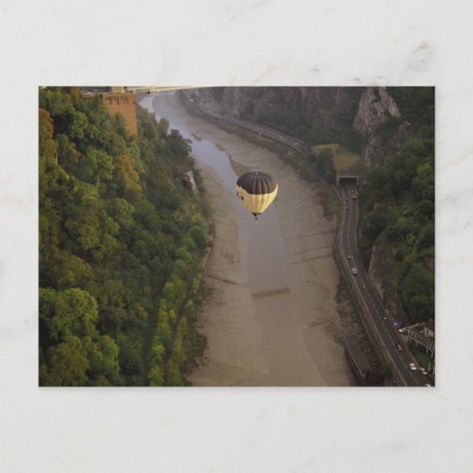 Ballon over Avon Gorge, Bristol, Engeland Briefkaart (Voorkant)