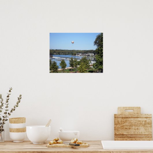Ballon over Boathouse Row Poster (Keuken)