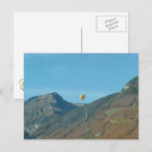 Ballon over de bergen briefkaart (Voorkant / Achterkant)