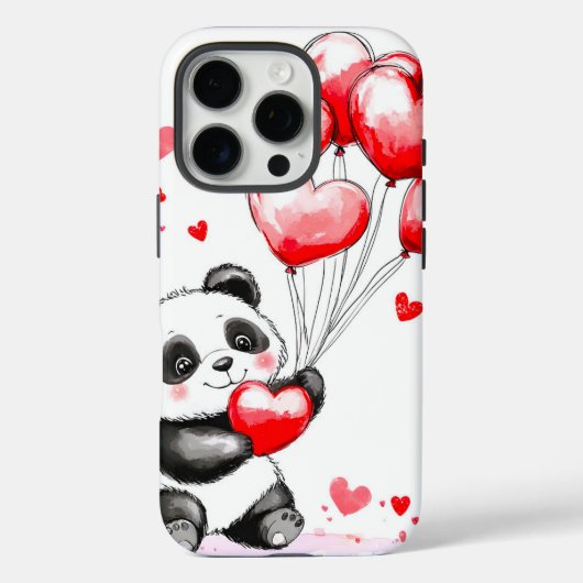 Ballon Panda Liefde in de lucht Case-Mate iPhone Case (Achterkant)