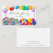  ballon, partijplanner - Visitekaartje (Voorkant / Achterkant)