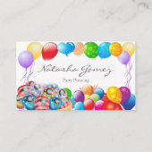  ballon, partijplanner - Visitekaartje (Voorkant)