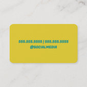 Ballon Party-decor Visitekaartje (Achterkant)