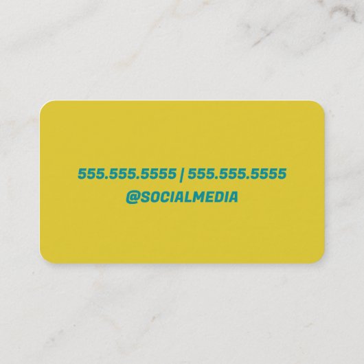 Ballon Party-decor Visitekaartje (Achterkant)