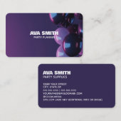 Ballon Party-decor Visitekaartje (Voorkant / Achterkant)