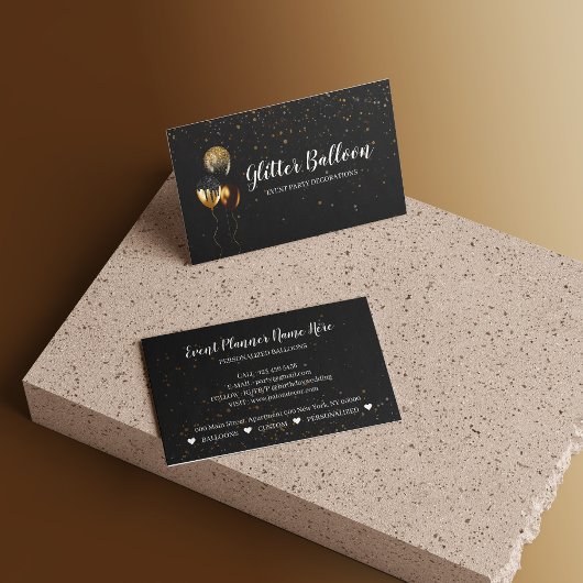 Ballon Party Decoration Event Planner Birthday Visitekaartje