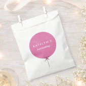 Ballon Party Favor Bag - Fuchsia Bedankzakje (Geknipt)