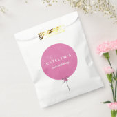 Ballon Party Favor Bag - Fuchsia Bedankzakje (Gezegeld)