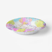 Ballon Pastel Verjaardag Papieren Kommen (Gebogen)