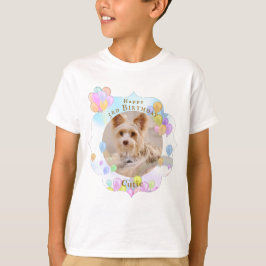 Ballon Pet Dog Blauw T-shirt