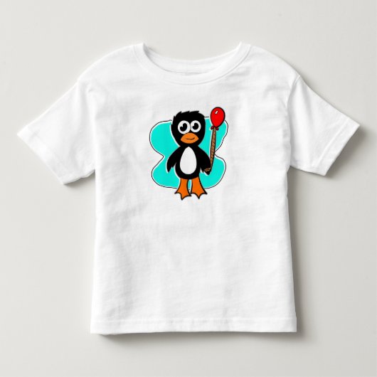 Ballon Pinguïn Kinder Shirts (Voorkant)
