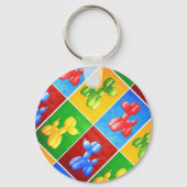 Ballon Poodle Sleutelhanger (Voorkant)