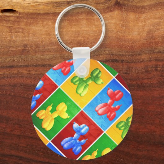 Ballon Poodle Sleutelhanger (Voorkant)