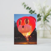 Ballon Rabbit Briefkaart (Staand voorkant)