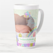 Ballon Rainbow Cloud Foto Groene Latte Mok (Rechterhoek)
