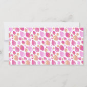 Ballon Roze Meisje Kinder Foto Verjaardag Bedankkaart (Achterkant)