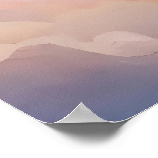 ballon schilderen hete lucht kleurrijke cloud wate poster (Hoek)