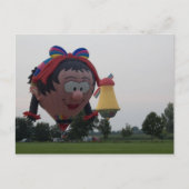 Ballon speciale meisjeswindmolen briefkaart (Voorkant)