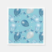 Ballon, Star & Garland Tafeldecor Servet (Voorkant)