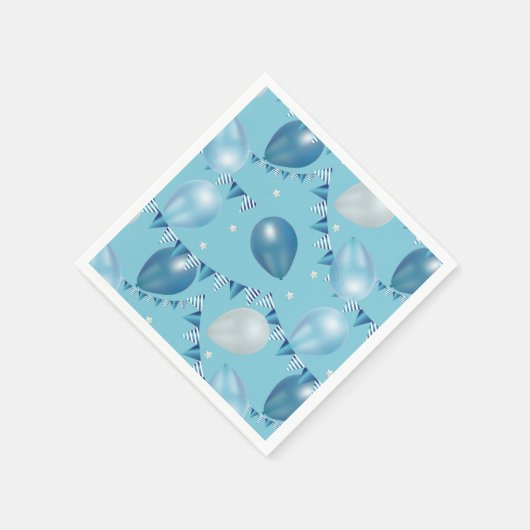 Ballon, Star & Garland Tafeldecor Servet (Hoek)