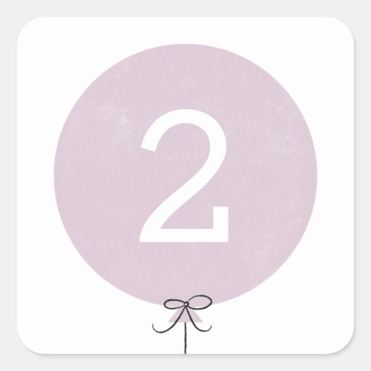 Ballon Sticker - Lavender (Voorkant)
