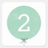 Ballon Sticker - Mint (Voorkant)