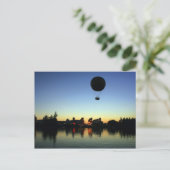 Ballon Sunset Briefkaart (Staand voorkant)