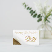 Ballon Tafelgerei voor feestballon Visitekaartje (Staand voorkant)