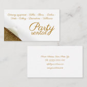 Ballon Tafelgerei voor feestballon Visitekaartje (Voorkant / Achterkant)