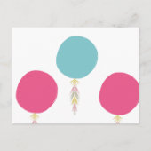 Ballon Tassel Baby Gender onthullen DIY Scratch Ca Aankondigingskaart (Achterkant)