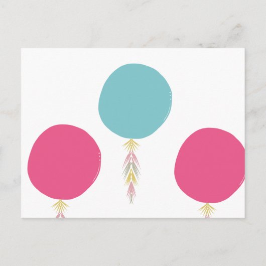 Ballon Tassel Baby Gender onthullen DIY Scratch Ca Aankondigingskaart (Achterkant)