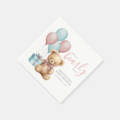 Ballon Teddy Bear-Baby shower Servet (Hoek)
