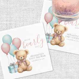 Ballon Teddy Bear-Baby shower Servet