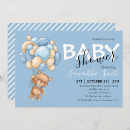 Ballon Teddy Bear Blue Baby Shower-uitvindingen Aankondiging
