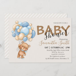 Ballon Teddy Bear Brown Baby Shower-uitvindingen Aankondiging