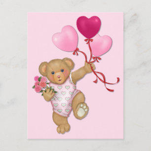 Ballon Teddy Briefkaart