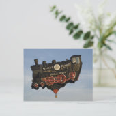 Ballon Train Briefkaart (Staand voorkant)