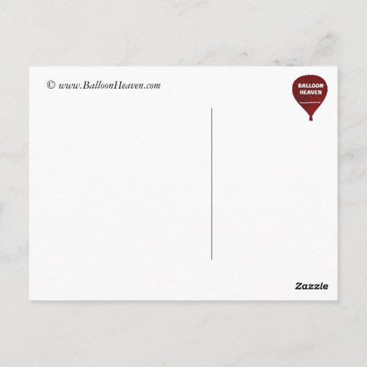 Ballon Train Briefkaart (Achterkant)