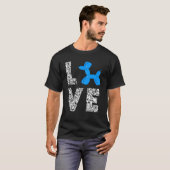 Ballon Twisting Leopard Dog Balloon T-shirt (Voorkant volledig)
